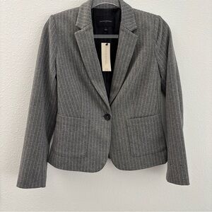 Banana Republic Charcoal Pinstripe Blazer